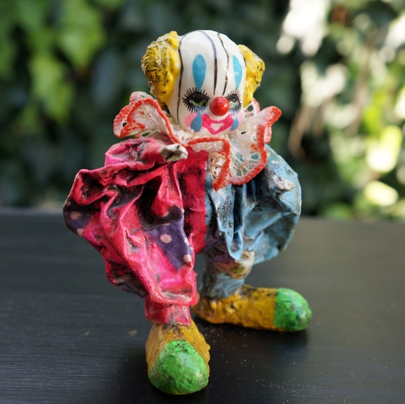 Vintage creepy clowns- paper mache horror … - Picture 3 of 4